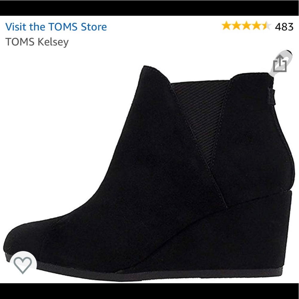 Toms Kelsey Booties - Size 8